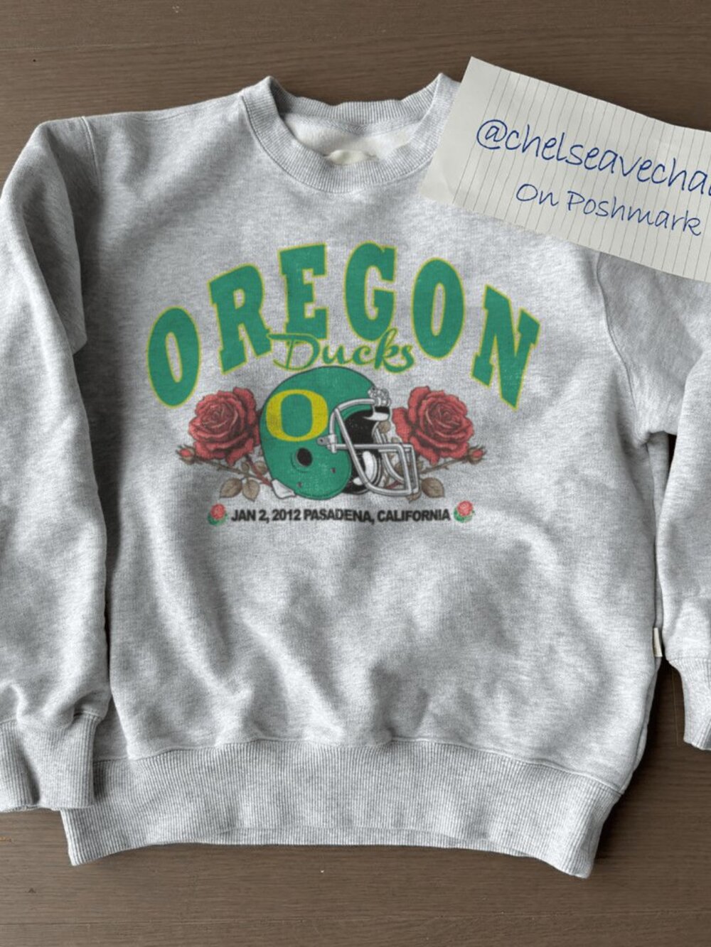 Oregon Ducks 2012 Rose Bowl Football Sweatshirt, University of Oregon Shirt Tee
